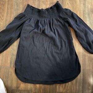 Michael Kors Black Off the Shoulder Top